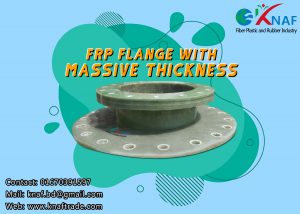 FRP Flange with massive thickness